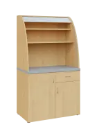 KUCH - ROUND 01 kuchyňka, (lednice) s roletou, 1800x1000x600 mm, javor horský